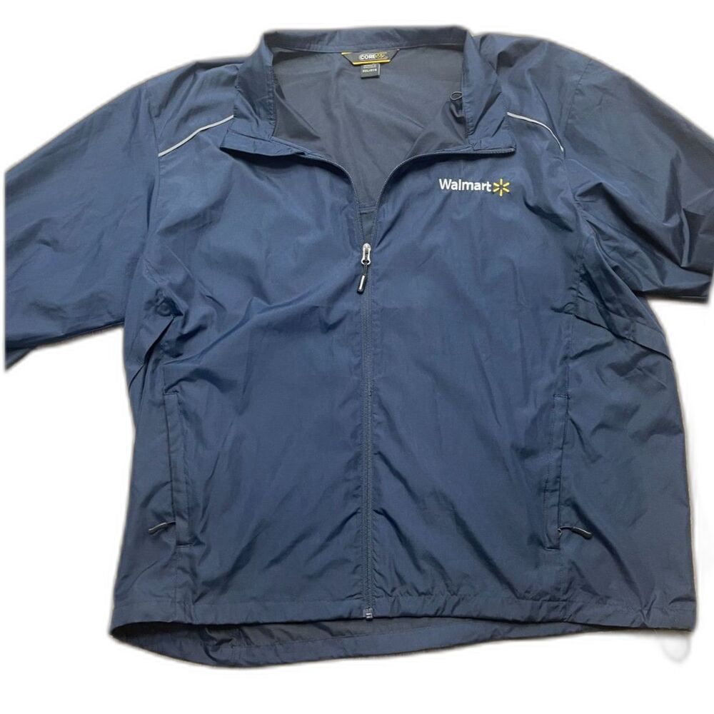 CORE365 Men's Women's Unisex Walmart Navy Blue Lightweight Zip Front Jacket 3X